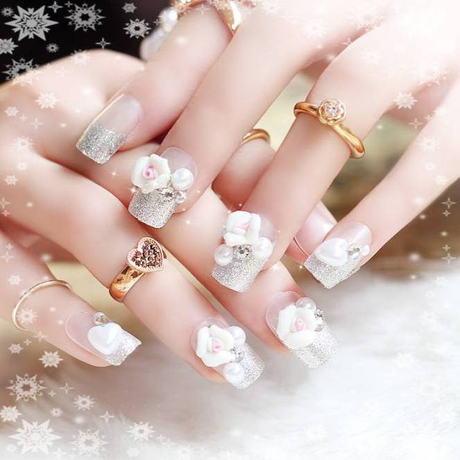 Top 50 mẫu nail cô dâu nhẹ nhàng xinh xắn trong ngày trọng đại