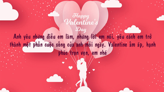 Lời chúc Valentine cho bạn gái ngọt ngào và ý nghĩa nhất 