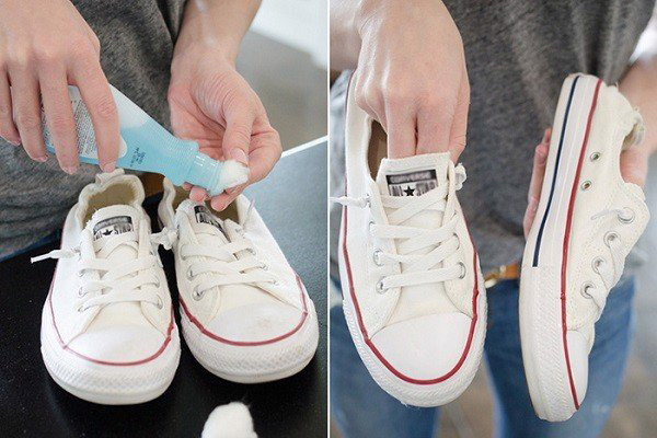 Hướng dẫn cách làm sạch và giặt giày vải trắng