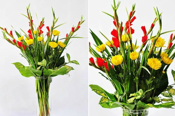 Cách cắm hoa cúc vàng để bàn thờ ngày Tết đẹp, đơn giản - META.vn