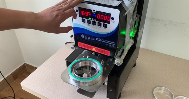 Hướng dẫn sử dụng máy ép nắp ly Yubann
