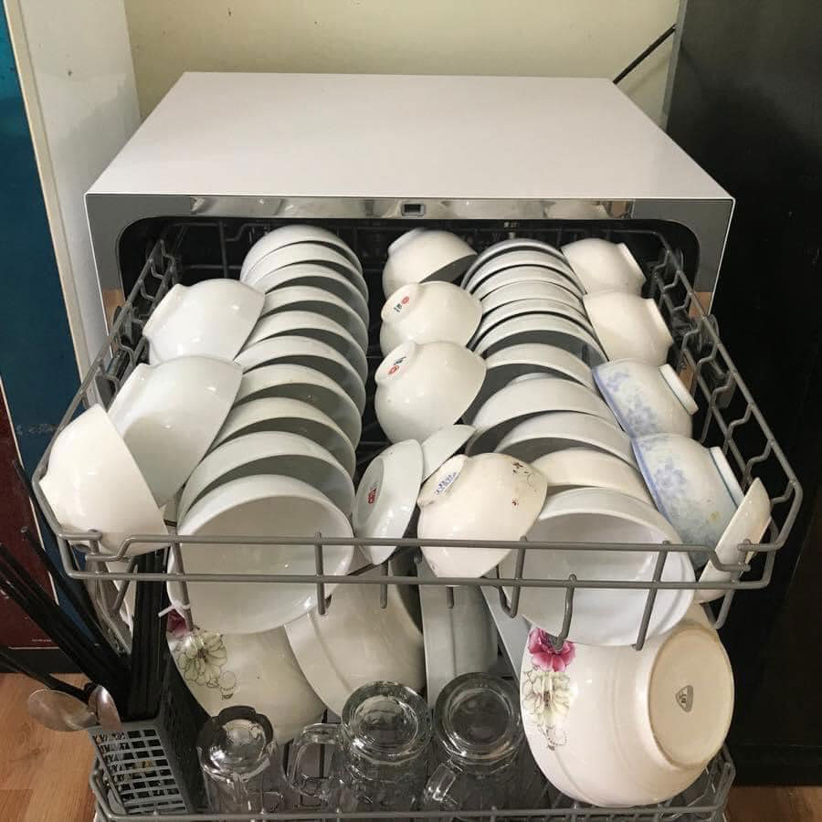 Cách xếp bát đĩa vào máy rửa bát