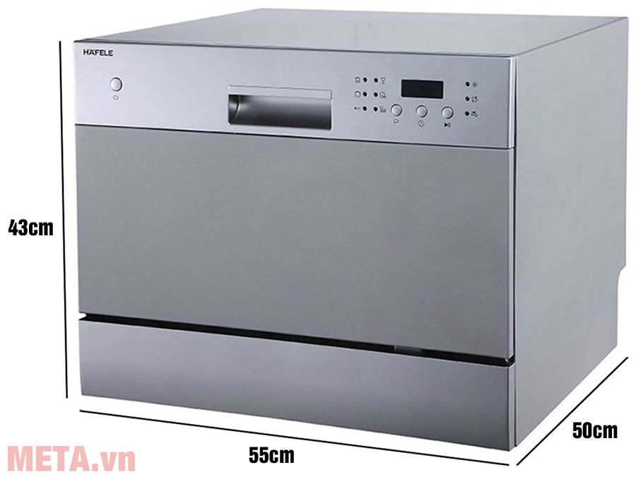 Kích thước máy rửa chén, bát để bàn