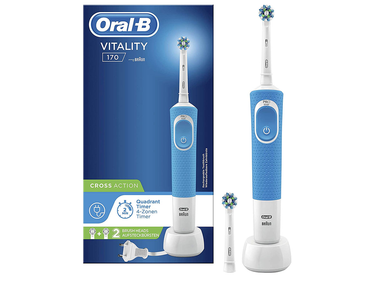 Bàn chải đánh răng điện Oral-B Vitality 170 CrossAction Blue