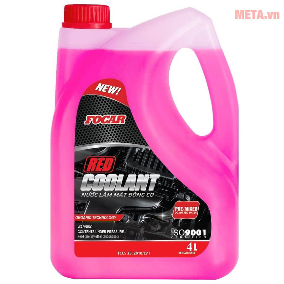 Nước làm mát động cơ ô tô Focar Red Coolant