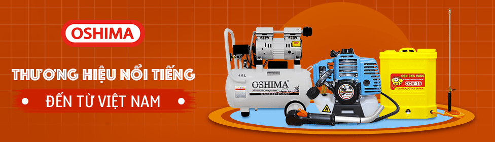 Máy cắt cỏ Oshima là thương hiệu nổi tiếng của Việt Nam