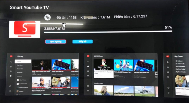 Cách tải và cài ứng dụng Smart YouTube TV trên tivi TCL