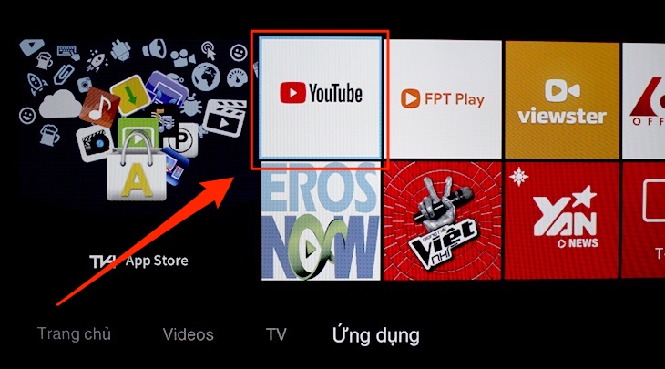 Cách thiết lập lại ứng dụng YouTube trên tivi TCL