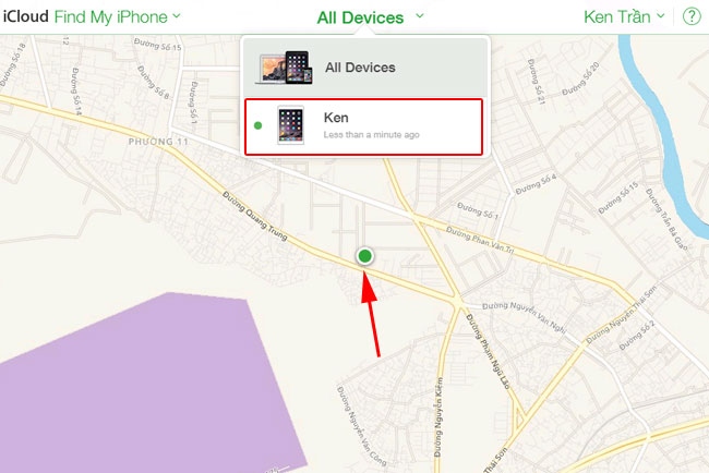 Cách tìm iPhone bị mất bằng iCloud