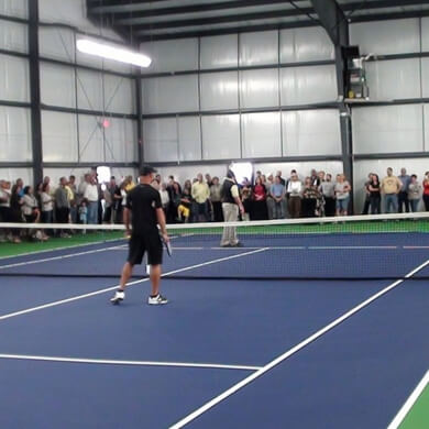 Sân tennis dạng thảm