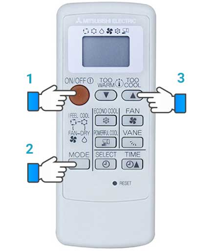 Cách sử dụng remote máy lạnh Mitsubishi dòng khác