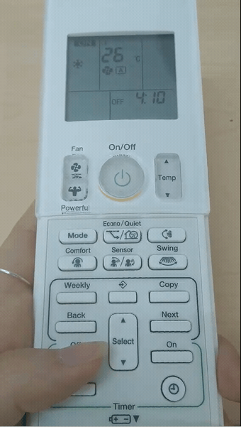 Cách hẹn giờ bật, tắt trên điều hòa Đaikin