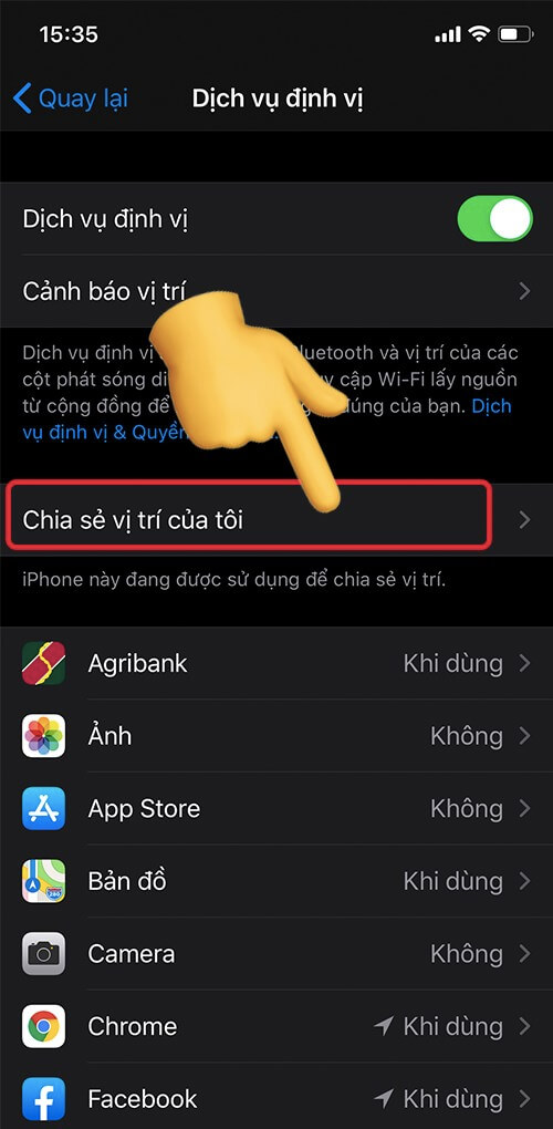 Cách bật chế độ Find my iPhone