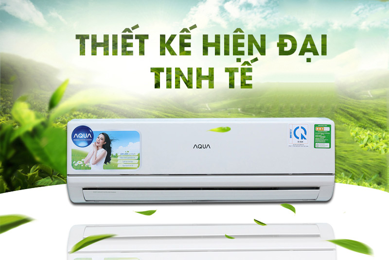 Điều hòa Aqua được thiết kế khá tinh tế, sang trọng