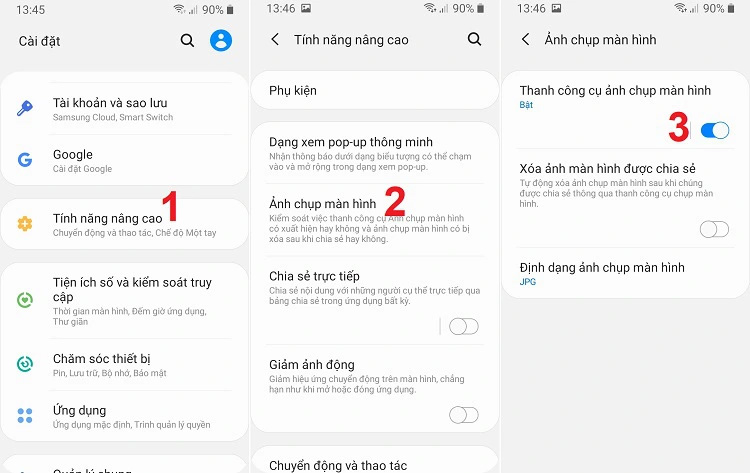 Tính năng chụp màn hình