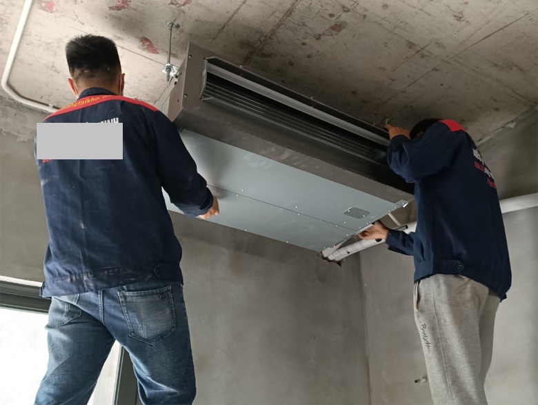 Cách thi công lắp đặt điều hòa âm trần nối ống gió