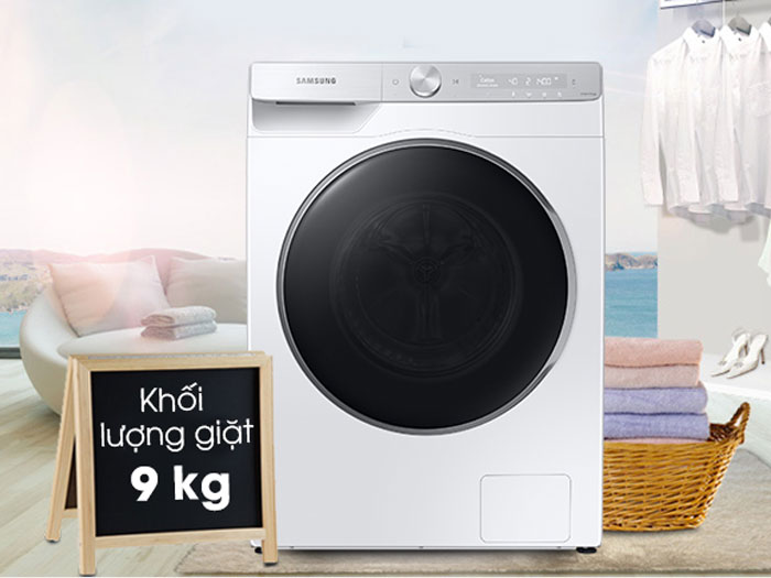 Máy giặt thông minh Samsung có thiết kế đẹp, hiện đại