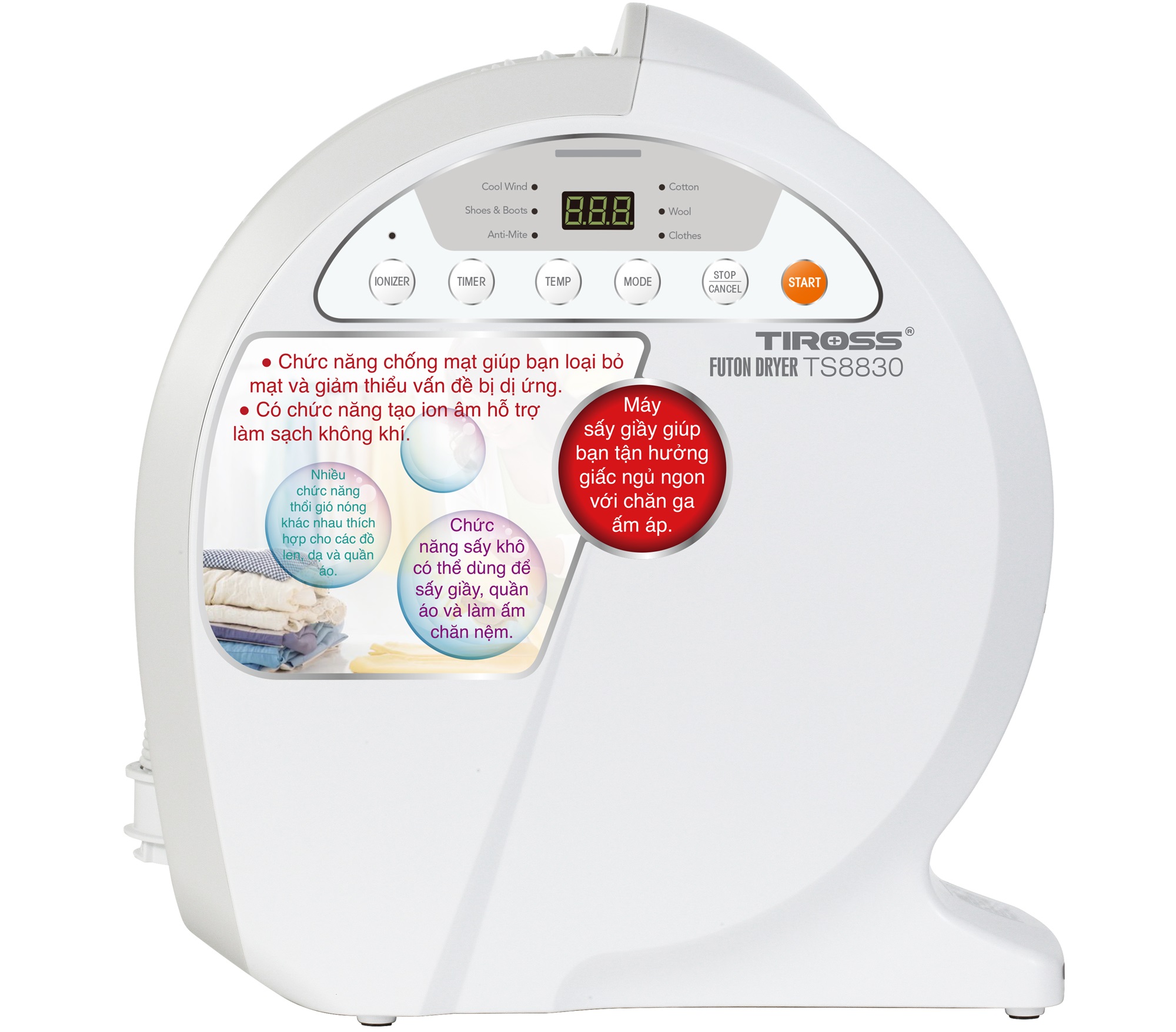 Review máy sấy giày cao cấp Tiross TS8830 có tốt không?