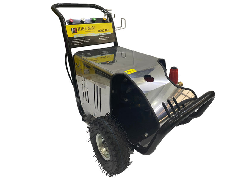 Máy rửa xe Hiroma sở hữu thiết kế khá hiện đại