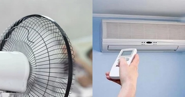 Nên kết hợp điều hòa và quạt điện để giúp khí lạnh lưu thông
