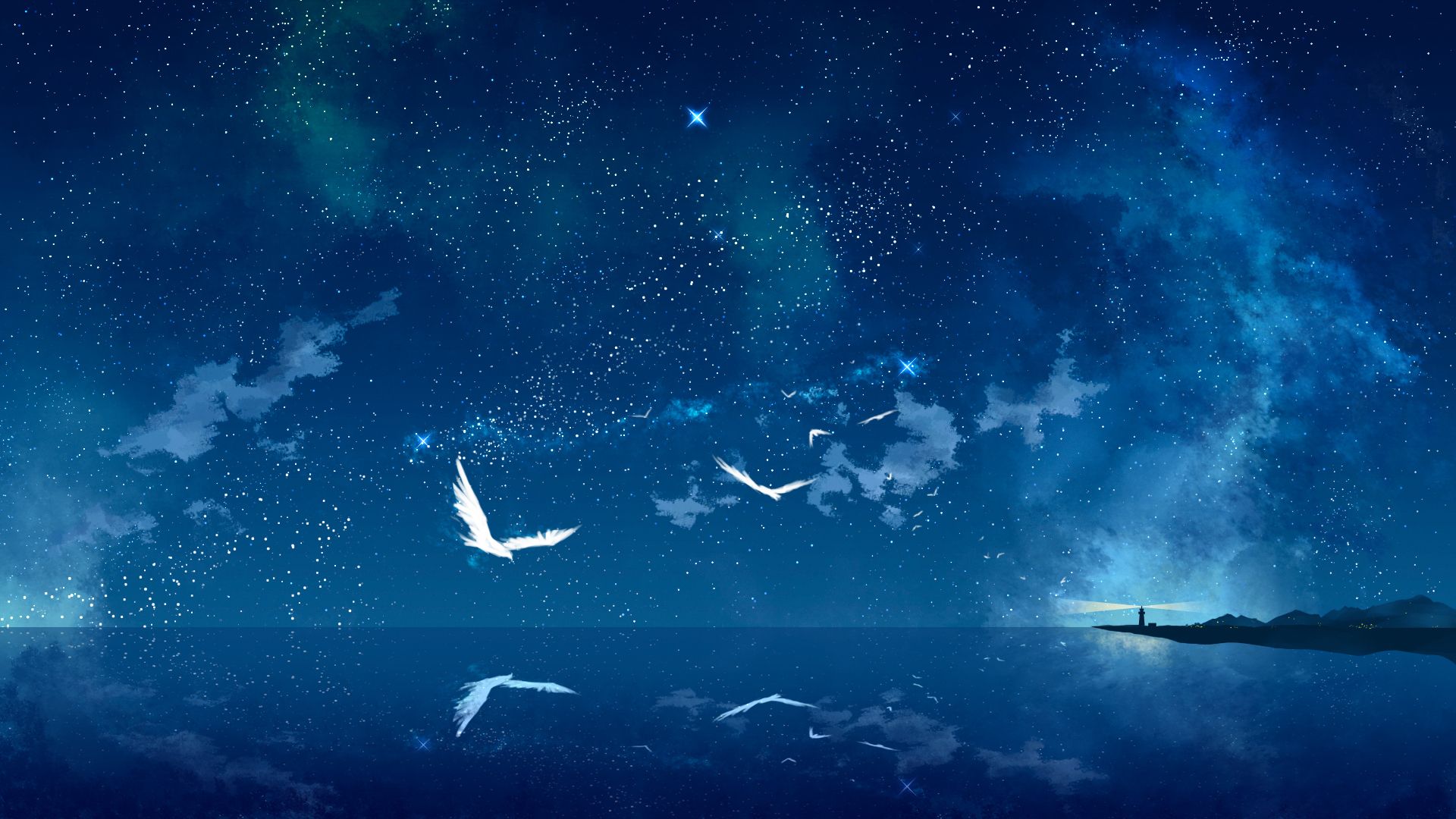 Chi tiết hơn 69 về hình nền anime bầu trời đêm mới nhất - trieuson5