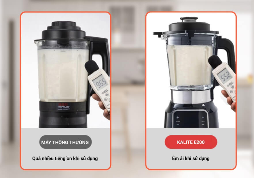 Máy làm sữa hạt Kalite hoạt động khỏe và êm