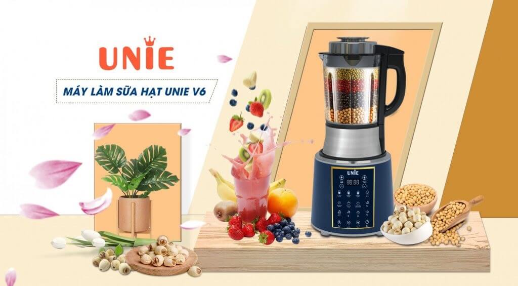 Máy làm sữa hạt Unie V6 chống trào cực tốt