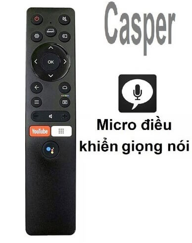 Điều khiển tivi Casper điều khiển bằng giọng nói
