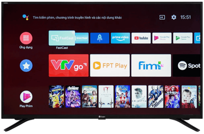 Tivi Casper có độ phân giải 4k