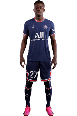 Đội hình PSG: Áo số 28 - Tiền vệ Junior Dina-Ebimbe