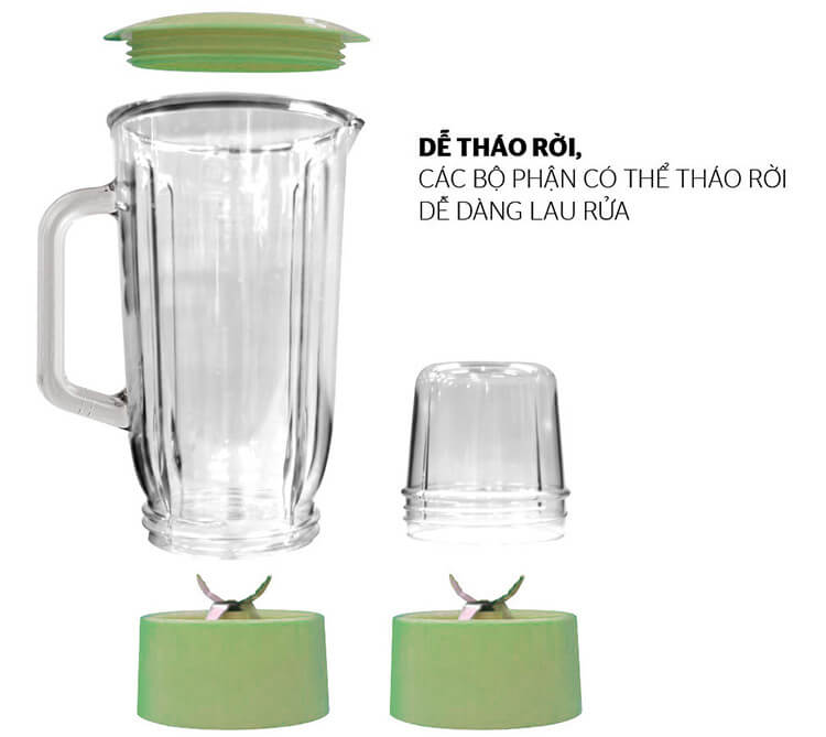 Máy xay sinh tố Sunhouse SHD5112 có thể tháo rời