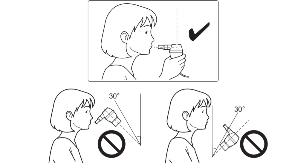 Giữ cố định bộ xông tránh để nghiêng ngả