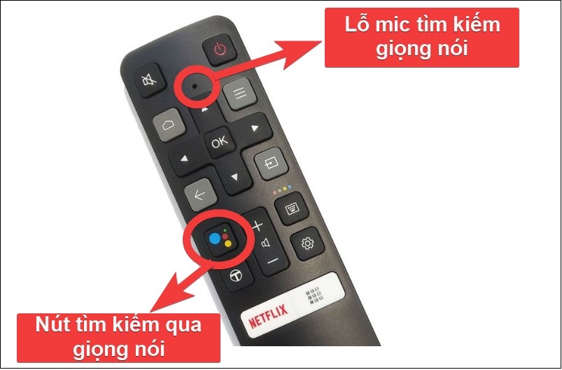 Tivi TCL không nhận giọng nói có thể do remoet đặt xa nguồn phát âm thanh hoặc chưa nhấn giữ đủ lâu