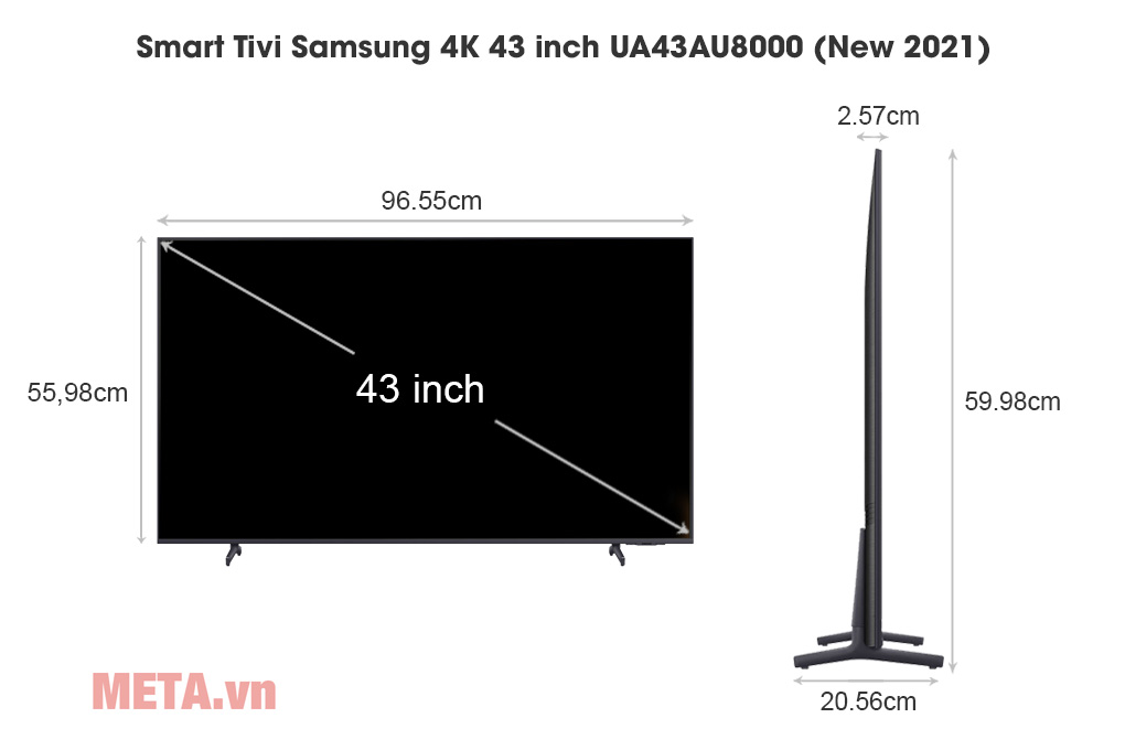 TV 43 inch của các thương hiệu đình đám như Samsung, Sony, LG đang được ưa chuộng tại thị trường hiện nay. Với kích thước vừa phải, TV 43 inch đem đến trải nghiệm tuyệt vời cho người dùng, đặc biệt phù hợp cho gia đình với không gian nhỏ. META.vn giới thiệu đến khách hàng các sản phẩm TV 43 inch đa dạng và chất lượng cao, giúp khách hàng lựa chọn được sản phẩm tốt nhất.