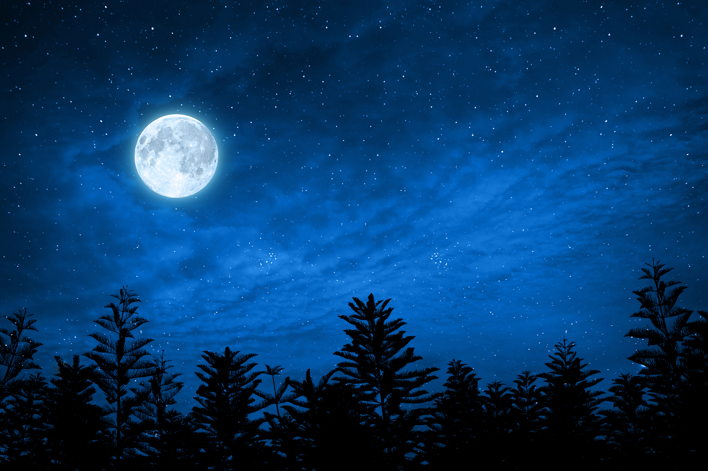 Hình ảnh mặt trăng ban đêm