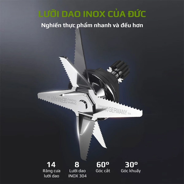 Lưỡi dao sắc bén, bền bỉ