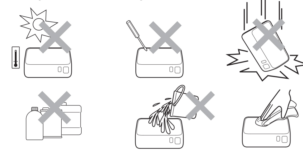 Các lỗi khi bảo quản máy 