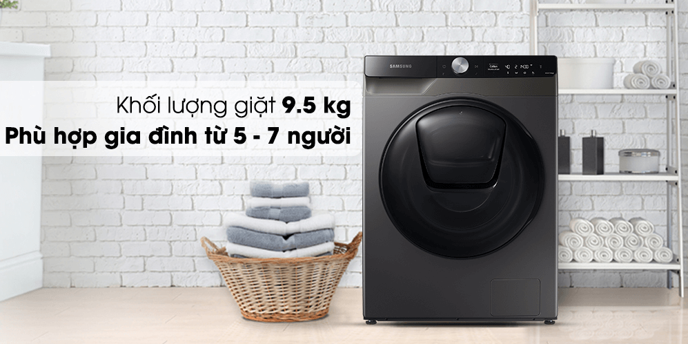 Máy giặt sấy khô không cần phơi Samsung WD95T754DBX/SV (New 2021)