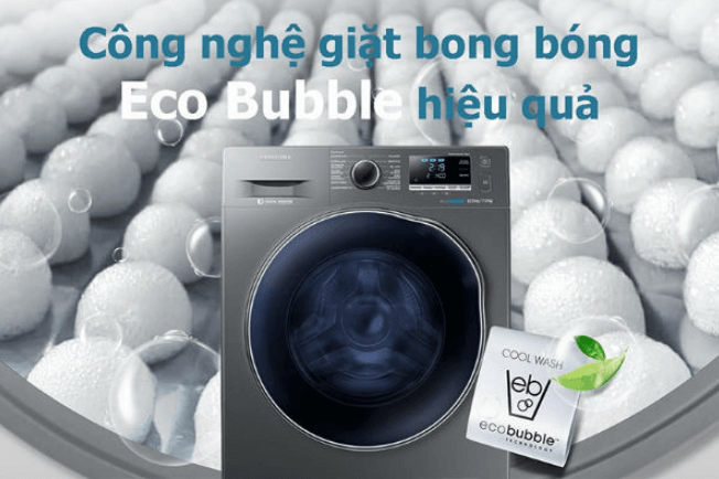 Máy giặt sấy khô không cần phơi Samsung WD95T754DBX/SV (New 2021) ứng dụng công nghệ Eci Bubble