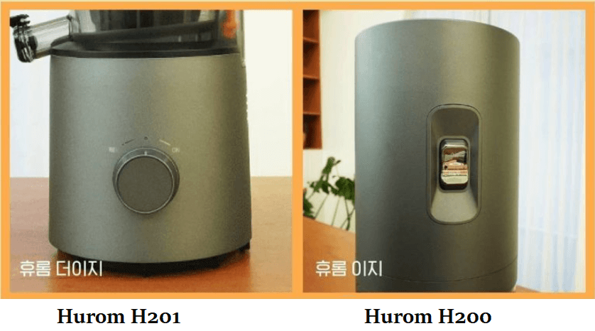 Nút nguồn máy ép Hurom H200 khác Hurom H201