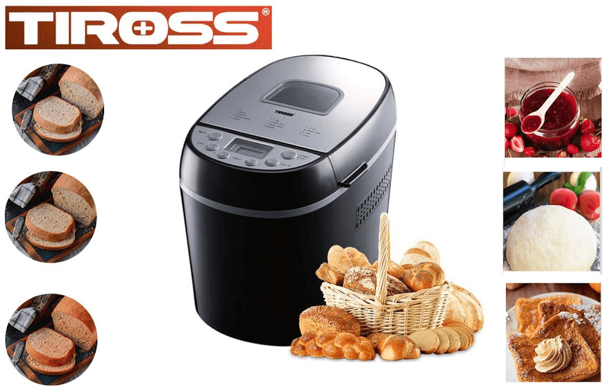 Máy làm bánh mì Tiross là sản phẩm thuộc phân khúc giá rẻ được nhiều người quan tâm