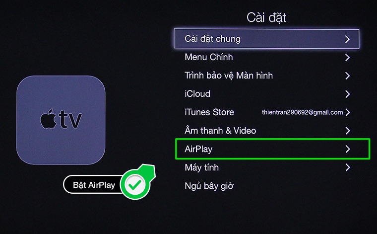Cách kết nối điện thoại iPhone với tivi Samsung