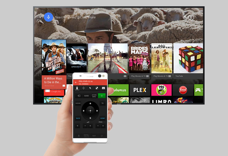Cách truyền màn hình điện thoại lên tivi Sony