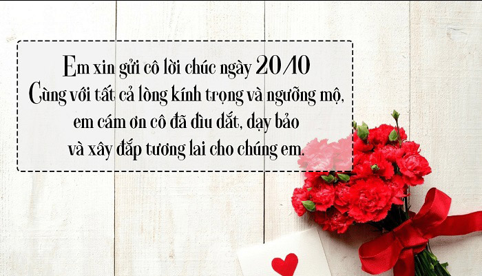 Thiệp 20/10 tặng cô giáo 6