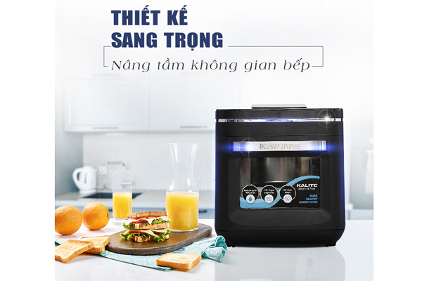Nồi chiên hấp Kalite Steam X có thiết kế nổi bật