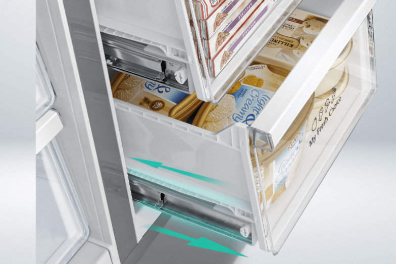 Tủ lạnh Casper 4 cánh có ngăn đông thiết kế đặc biệt