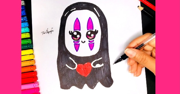 Cách vẽ con ma hoạt hình kinh dị cute đơn giản cho ngày Halloween  Link  Tài Liệu Giáo Dục
