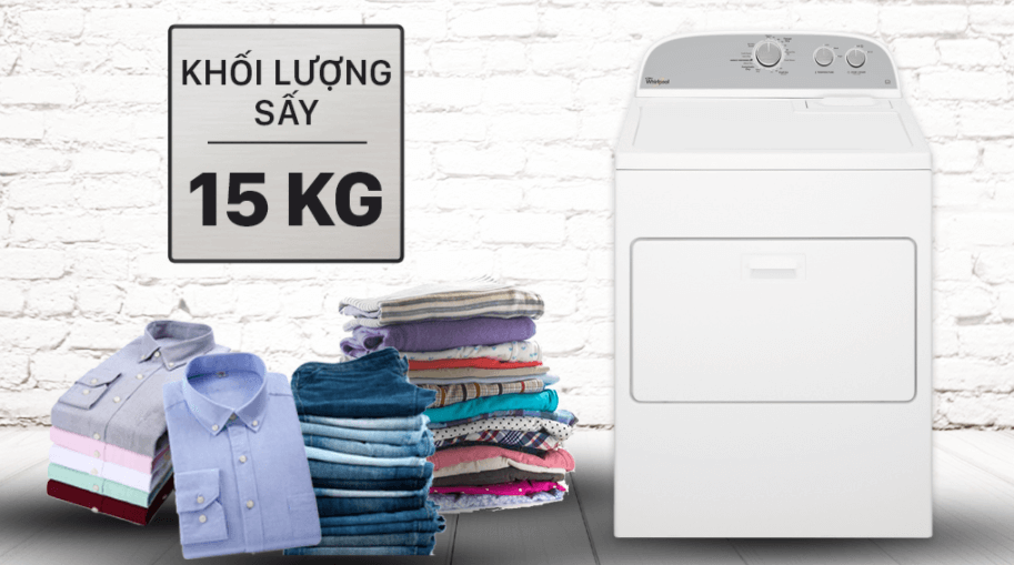 Máy sấy Whirlpool 15kg loại nào tốt? Máy sấy Whirlpool 15kg loại nào tốt?