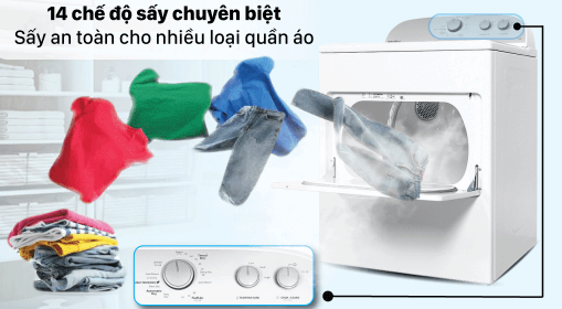 Máy sấy Whirlpool 15kg thường được tích hợp 13-14 chế độ sấy Máy sấy Whirlpool 15kg thường được tích hợp 13-14 chế độ sấy