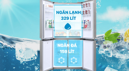 Tủ lạnh Multidoor Samsung có dung tích lên tới 488 lít